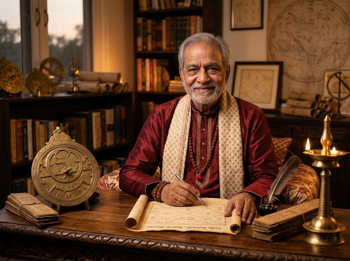 Astrologer in consultation
